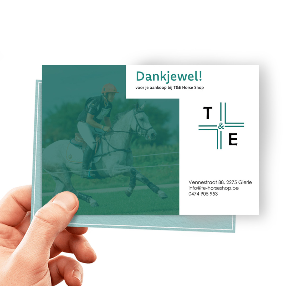 Bedankkaartje mockup
